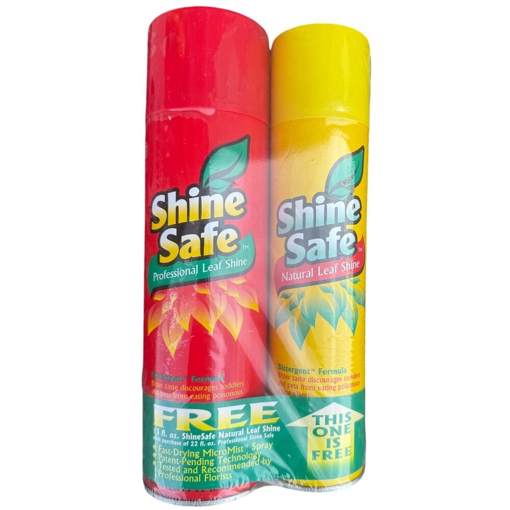 🌿 Shine Safe Leaf Shine Spray 2-Pack Professional + Natural Plant Care